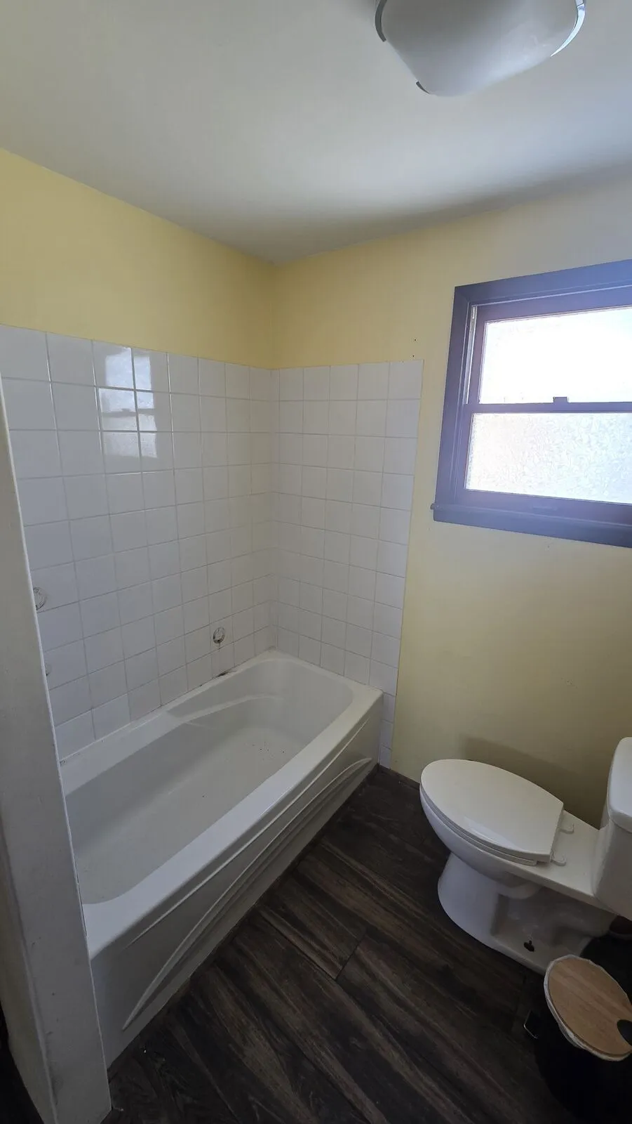 Bathroom remodel: tub surround, niches and hex accent — before (2)