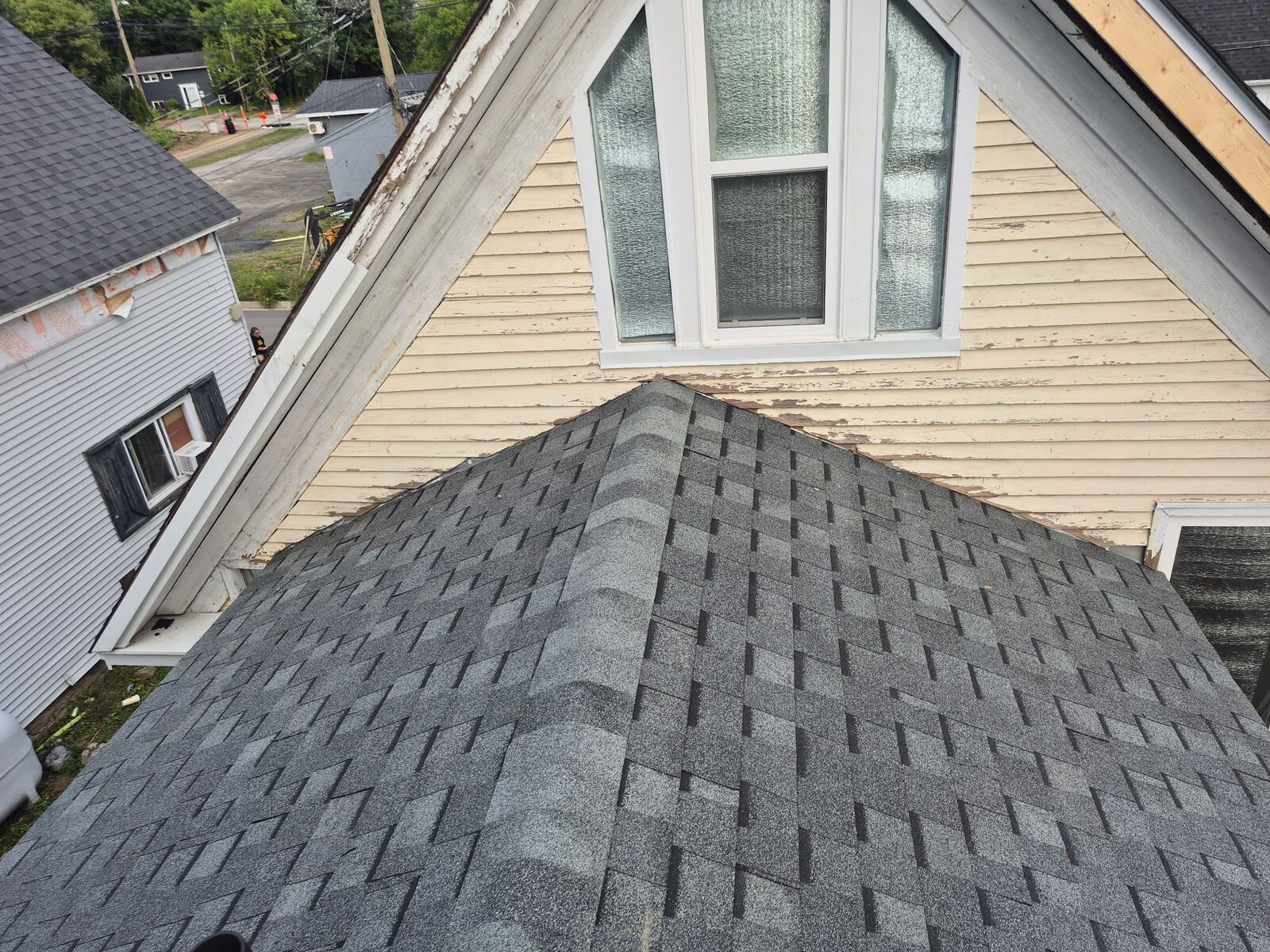 Roof replacement and skylight removal