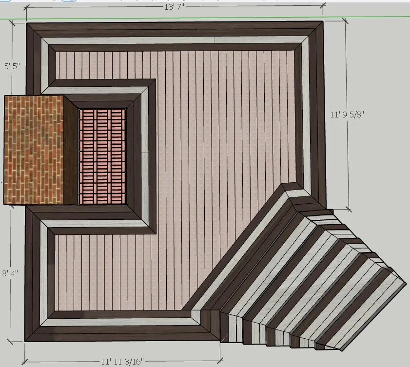 Lower level finished surface