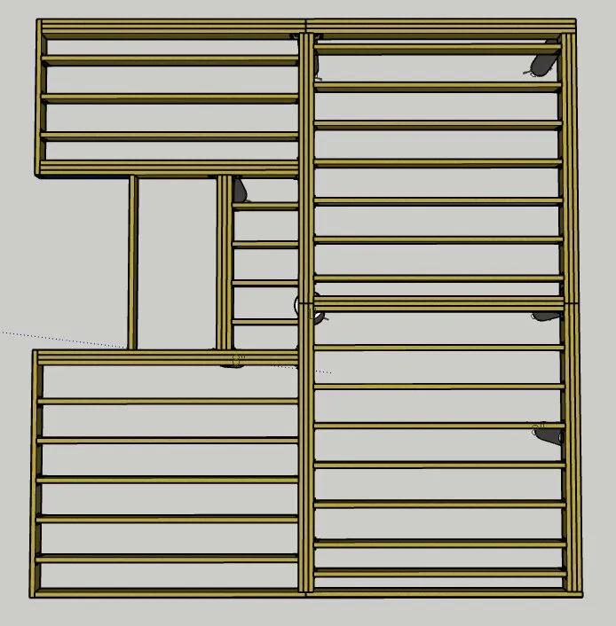 Lower level framing