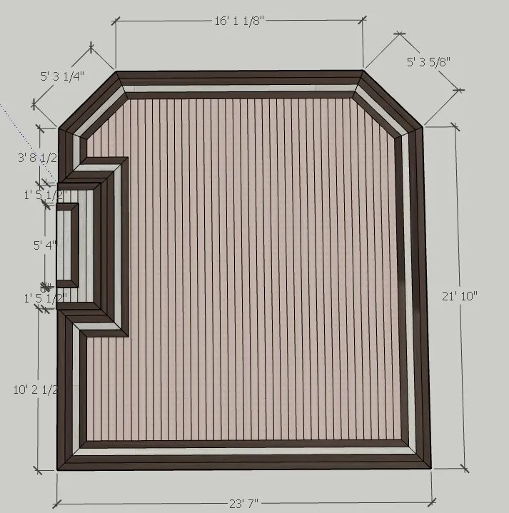 Middle level finished surface