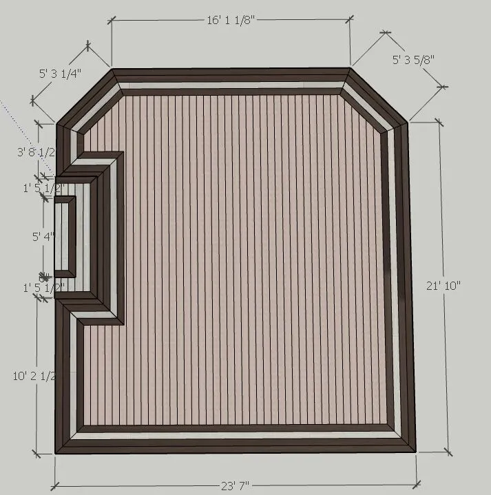 Middle level finished surface