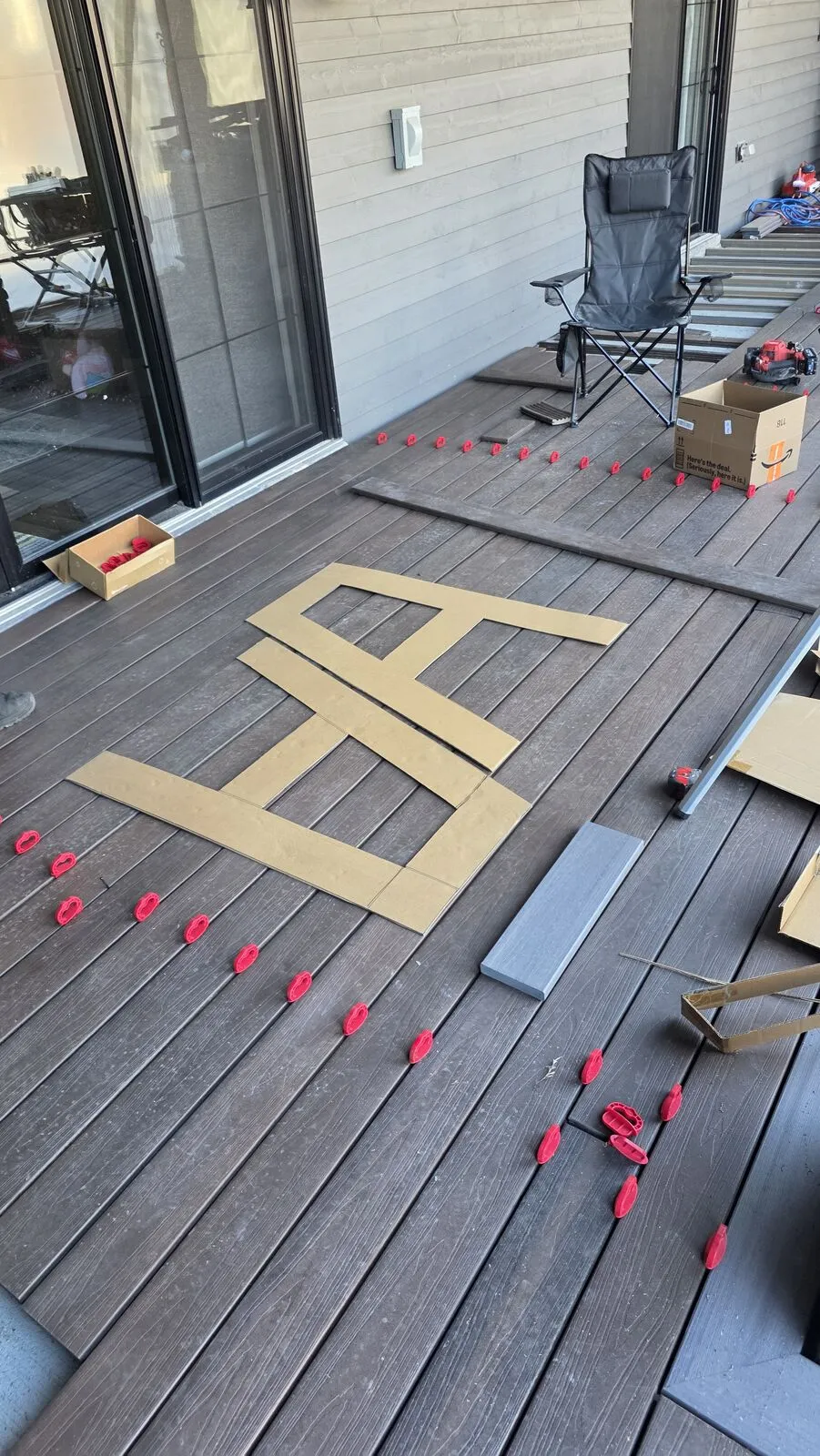Pool deck with herringbone inlays & LED lighting — work in progress (4)