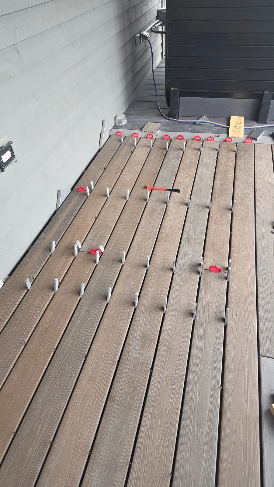 Pool deck with herringbone inlays & LED lighting — work in progress (8)